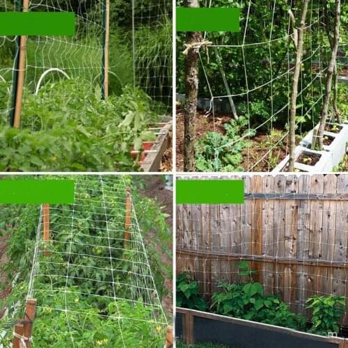 Plant Trellis Netting Plant crawling Climbing nets Gardening Polyester Woven Bracket Support Vine Hydroponics Net dropshipping