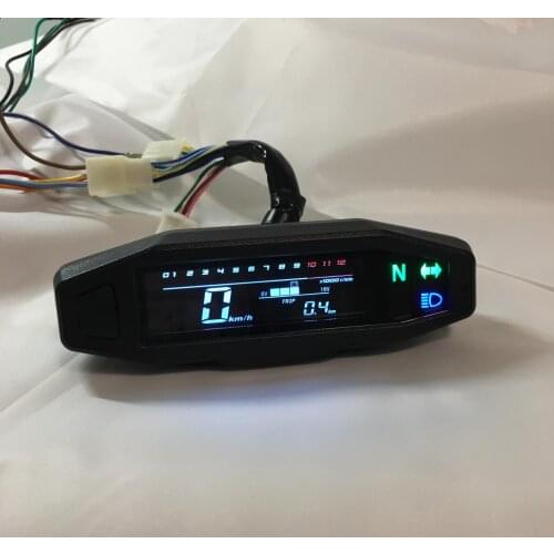 Mini Universal RPM Motorcycle Meter Speedometer Digital Odometer Electric Injection Carburetor Instrument For Russian KR200