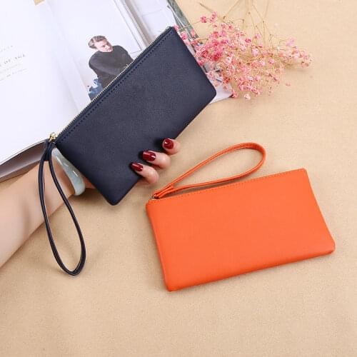 2021 New Zipper Ladies Long Wallet Coin Purse Wallet PU Fashion Clutch Bag Large Capacity Ladies Wallet Womens Clutches Bag