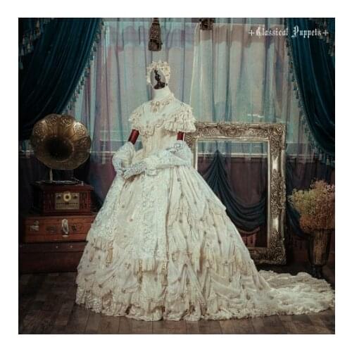 Lolita Dress Elizabeth diamon star flower dress OP lolita dress party court dress female Full Set custom made