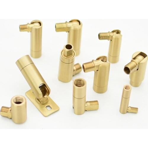 12pcs Spotlights Universal Head Short Pole M10 Universal Joint lamp external tooth steering joint Universal hinged hose lamp