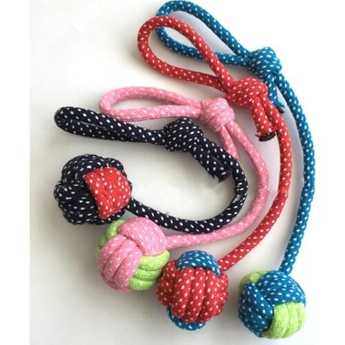 100pcs Transer Pet Supply Dog Toys Dogs Chew Teeth Clean Outdoor Traning Fun Playing Green Rope Ball Toy For Large Small Dog Cat