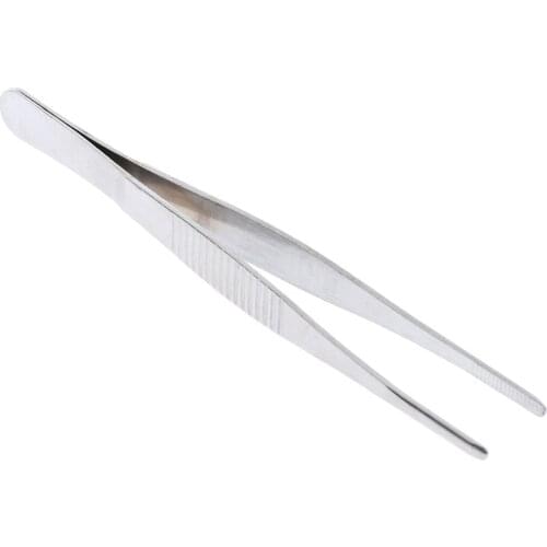 140mm/5.51'' Stainless Steel Straight Tweezers for Detailed Work Laboratory