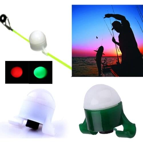 Mini Portable 2 In 1 Shining Glowing Fishing Rod Bite Alarm Bell Clip Tackle