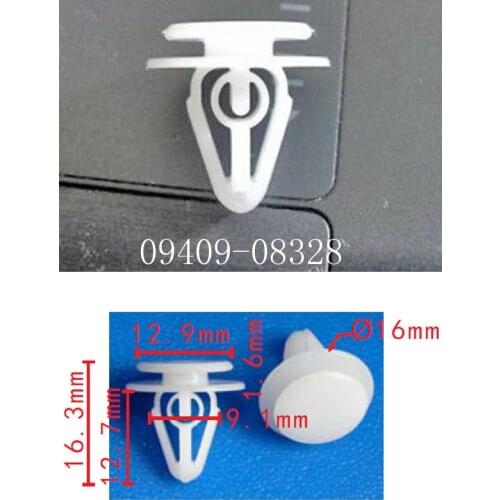 50x/100x/500x OEM for Suzuki SX4 BUMPER ARCH TRIM Clip WHITE 09409-08328 0940908328