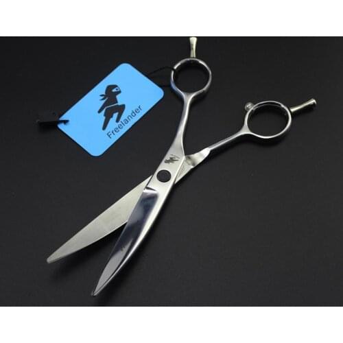 6.0 inch hair scissors Professional Willow Curved Hairdressing scissors curved Cutting Barber shears High quality Personality