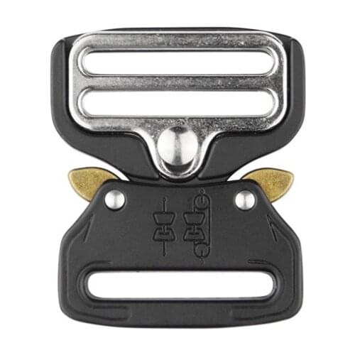 IWOWN 38mm Alloy Quick Side Release Buckle Mens Outdoor Tactical Belt Buckles Head DIY Clothes Webbing Strap Outdoors Accessory