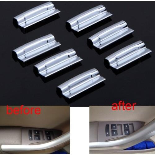 For Chevrolet Cruze Auto Window Switch Lift Button Cover Trim Sticker 7Pcs Chrome Silver ABS Car Styling Accessories 2010-2014