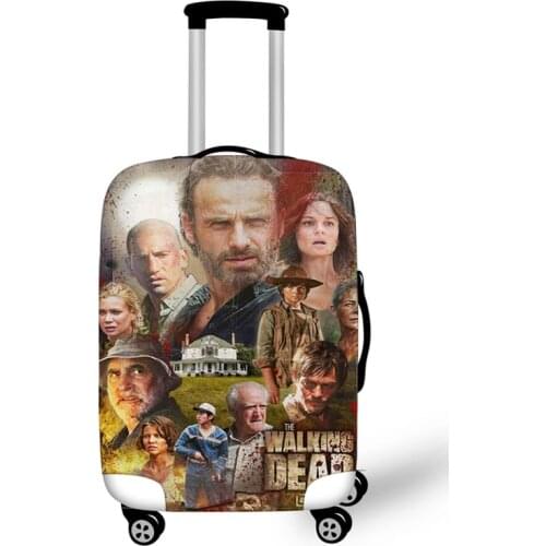 18-32 Inch The Walking Dead Elastic Thicken Luggage Suitcase Protective Cover Protect Dust Bag Case Cartoon Travel Cover