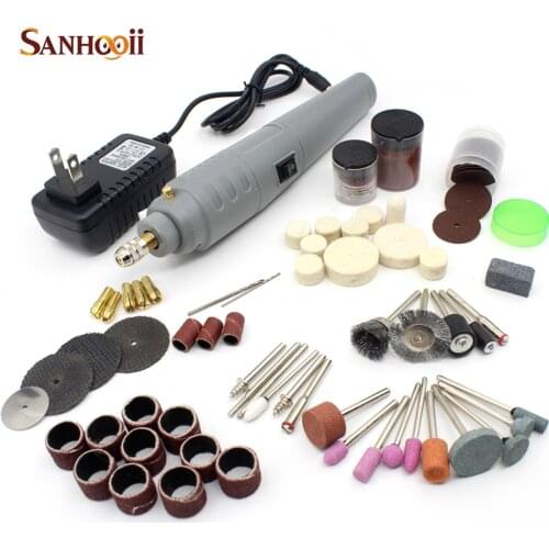 SANHOOII Mini Drill Electric Rotary Tool For DIY polishing/carving/grinding/sharpening/cutting Power Tools