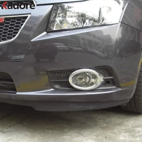 For Chevrolet Cruze 2009 2010 2011 2012 2013 2014 Chrome Front Foglight Fog Light Cover Trim Car Protect Exterior Accessories