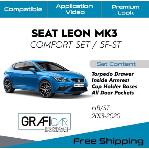 SEAT LEON MK3/5F/ST TRIM PLATED COMFORT SET & FABRIC 2013-2020 335725158