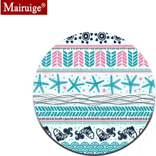 Bohemia Round Mouse Pad Color Mouse Pads Game PC Laptop Supplies Rubber Desk Mat 20x20cm Mause Carpet Best Game Custom Notebook