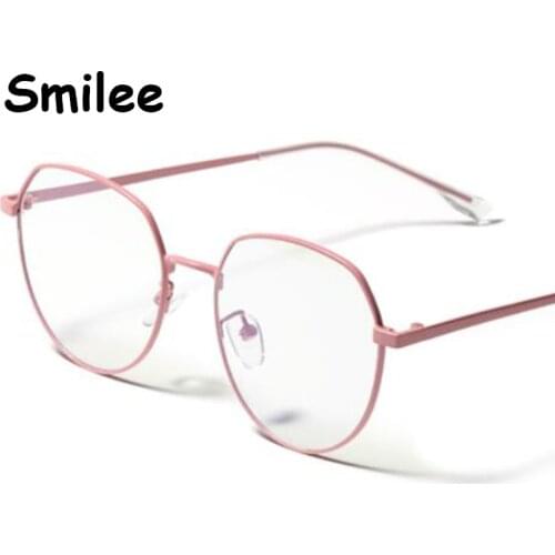 Fashion Color Metal Round Blue Blocking Glasses Eyeglasses Anti Radiation For Telephone Computer Men Optical Frame Zero Points