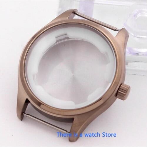 40mm Corgeut Mens watch case stainless steel brushed and polished case fit NH35, 36 ETA 2824 automatic mechanical watch