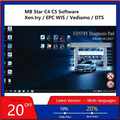 2021.09 Latest MB Star C4 SD Connect C5 C6 Software Xentry Software Vediamo Install and Activation Remote WIN10 Update Online