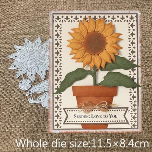 New Design Craft Metal Cutting Dies cut die new flower sunflower Scrapbooking Album Paper DIY Card Craft Embossing Die Cuts