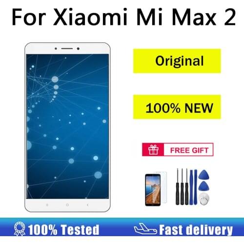 AUMOOK AAA Original LCD for Xiaomi Mi Max 2 LCD Display Touch Screen Digitizer Assembly Replacement for Mi MAX2 LCD with Frame