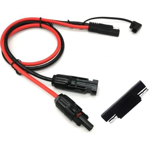 SAE Adapter to Solar Panel Connector 10AWG 60cm/30cm Cable Conector Charger Kit for RV Solar Panel Battery