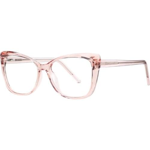 Clear Color Cat Eye Shape Transparent Women Glasses