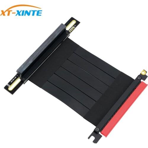 High Speed PC Graphics Card PCI- E 3.0 16X pcie x16 Graphics Cable Flexible Connector Riser Cable Extension Port Adapter for GPU