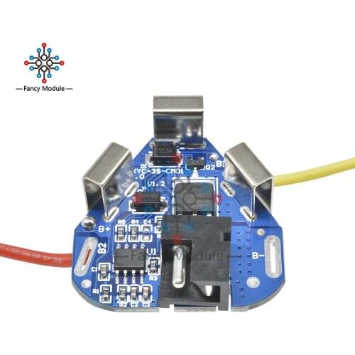 3S 12.6V 6A BMS 18650 Lithium Battery Protection Board Power Bank Balance Overcharge Overdischarge for Electric Drill