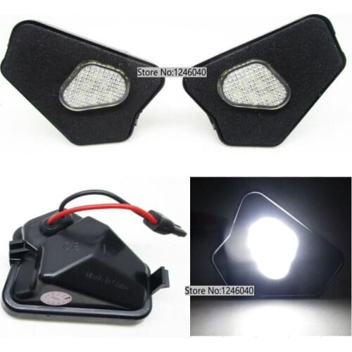 1Pair LED Side Mirror Puddle lamp Light Courtesy Door Welcome Light for Benz E/S/C/B/A Class CLA/CLS/ GLA/GLK W204 W176