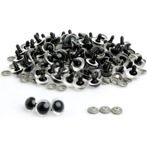 100Pcs 20mm Color Plastic Safety Eyes For Teddy Bear Doll Animal Puppet Crafts