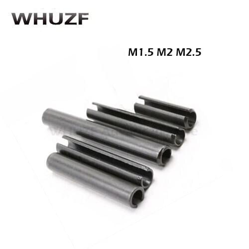 100pcs M1.5/M2/M2.5 5mm-30mm GB879 spring pin elastic cylindrical hollow pin cotter pin positioning pins