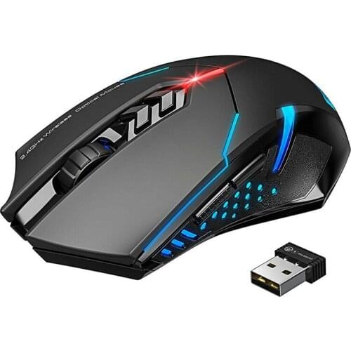 2400DPI gaming USB optical mouse wireless mouse 7 buttons 2.4GHz wireless computer mouse gaming mouse for laptop notebook