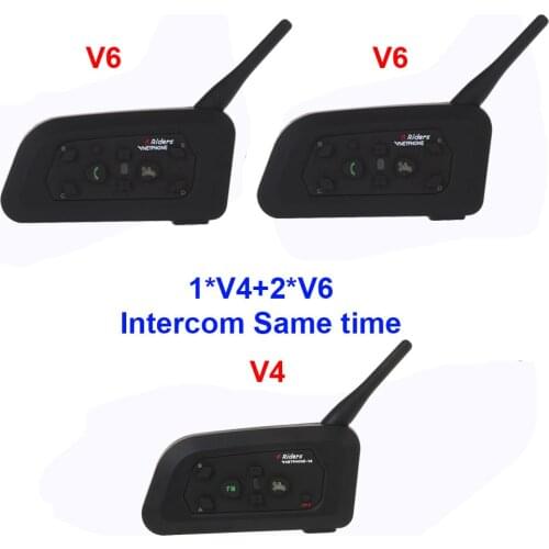 3Pcs/Lot Vnetphone V4C+2V6C For Football Referee Earpiece Waterproof BT Interphone Soccer Referee Intercom Systems Interphone
