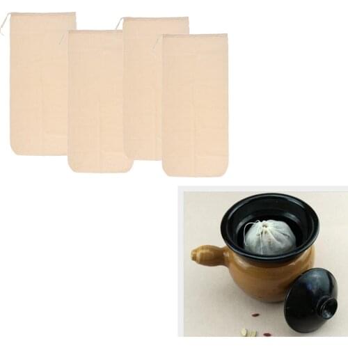 4Pcs 30x60cm Food Grade Fine Cotton Mesh Strainer Almond Milk Bags Cheese Maker Coffee &Tea Filter