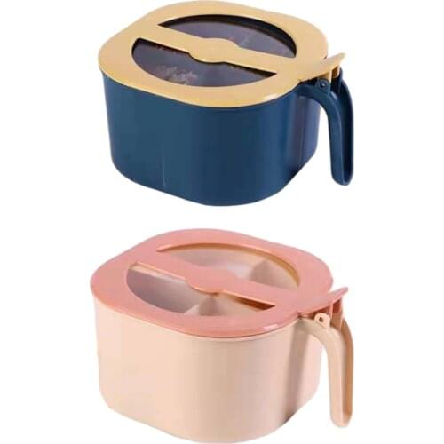 4-in-1 Design Salt And Pepper Spice Jar Transparent Seasoning Container Spices Storage Box Pumpkin Spice Boxs For Kitchen