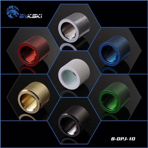 Bykski B-DPJ-10, 10mm Female To Female Fittings, Boutique Diamond Pattern, Multiple Color G1/4 Female To Female Fittings gadget