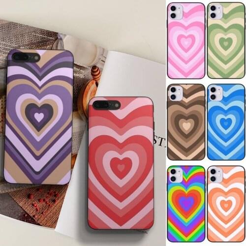 Love Heart Phone Case Fundas Shell Cover For Iphone 6 6s 7 8 Plus Xr X Xs 11 12 13 Mini Pro Max