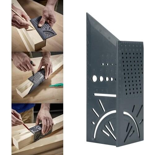 Woodworking Scribe Mark Line Gauge T-Type Ruler Square Layout Miter 90 Degree Gauge Measuring Gauging Carpenter