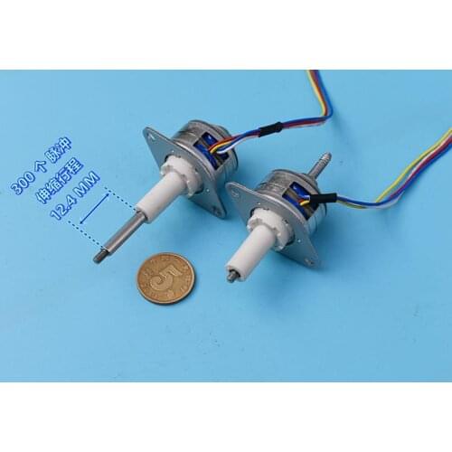 Medical device valve control motor, PM two-phase four-wire screw push-pull linear stepper motor