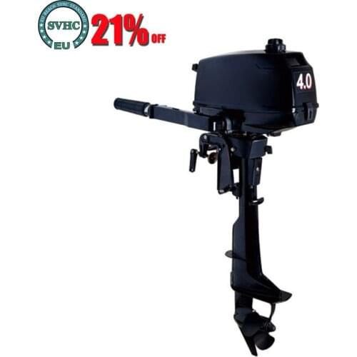 Two-Stroke 4.0HP Boat Outboard Engine Water Cooling System Outboard Motor Gasoline Fuel Motor For Inflatable Fishing Boat 2.9KW