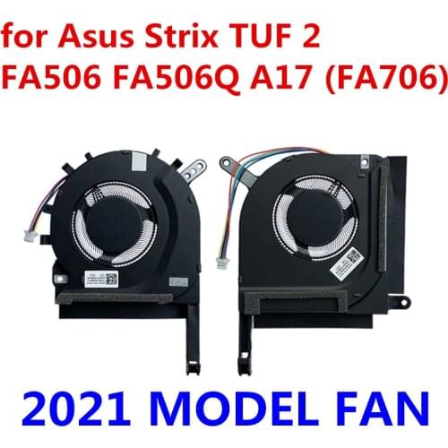 GPU CPU For ASUS TUF Gaming A15 FA506 FA506Q Cooling Fans FA506QM FA506QR FA706Q FA706QN Cooler Radiator replacement laptop part