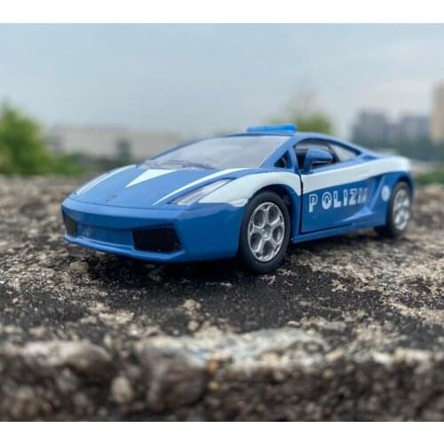 1/43 Lamborghini Alloy Model Police Car Toy Metal Diecast Kids Gift