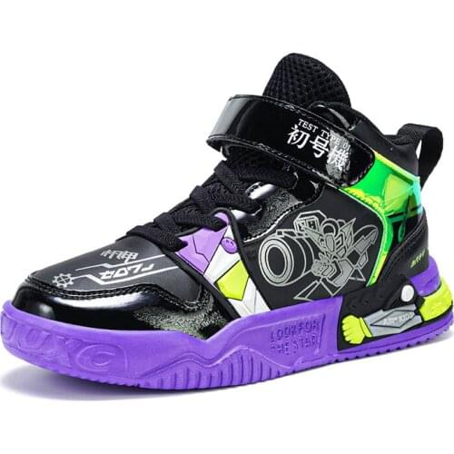 Sport Children Shoes Boys Sneakers Kids Causal Shoes For Girls Sneakers Leather Anti-slippery Fashion Basketball Fashion 2021