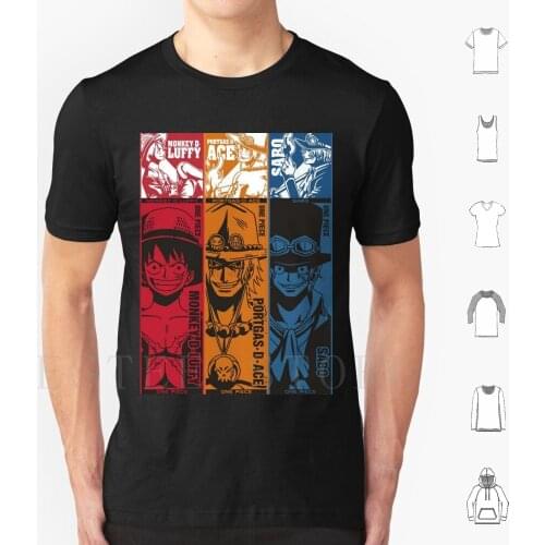 Luffy , Hoof , Ace T Shirt Print Cotton Luffy Monkey D Luffy Mugiwara Hat Sabo Ace Yonko Wano Revolutionary Pirates Mugiwara No