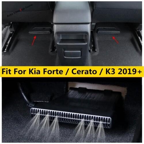 Under Seat Anti-blocking Air AC Conditioning Duct Vents Cover Trim For Kia Cerato Forte K3 2019 2020 2021 Plastic Protective Kit