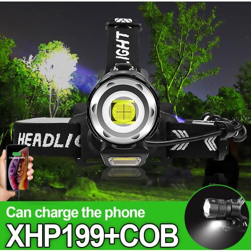 2020 new cob xhp100 powerful rechargeable led Headlamp head flashlight Torch 18650 head lamp led headlight xhp90 xhp70 xhp50