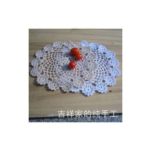 2015 new arrival fashion crochet lace felt for home decoration fabric doilies table pot holder photo props coaster with flower