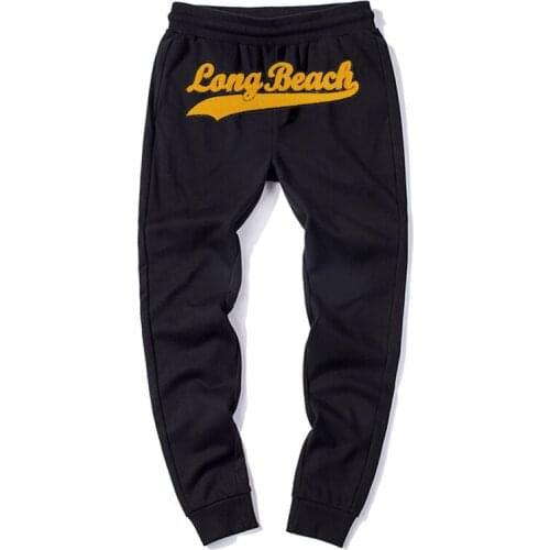 2020 new arrival fashion god sweatpants towel embroidery popular logo leisure hot loose cotton elastic waist full length pants