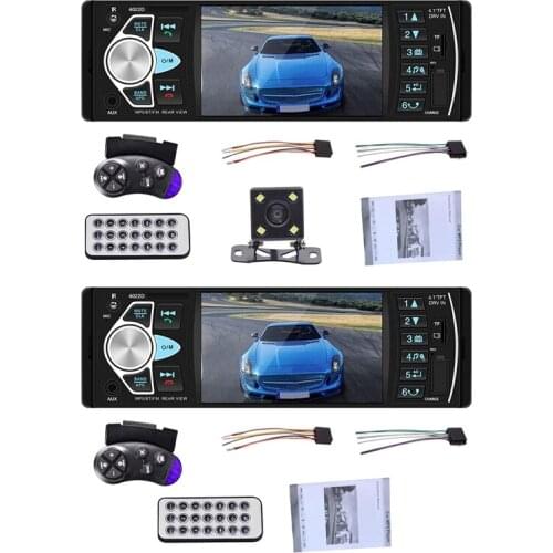 Single Din Autoradio 4.1 inch Car Radio Audio Stereo USB AUX FM Audio Player Radio Station