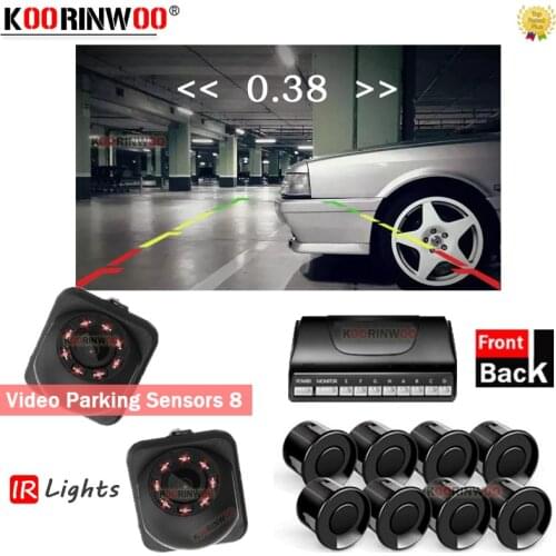 Koorinwoo Parktronic Smart System for Car Parking Sensors 8 Alarm Front Camera Norma Image Connect For Android Radio Navigation