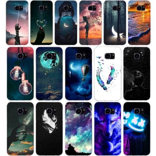 R For Samsung Galaxy S7 egde case Cover for Samsung Galaxy S6 edge Case for Samsung S7 S6 G920F i9600 Cover Silicon Fundas