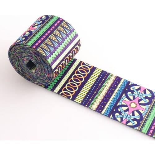 Nylon Webbing Ribbon Strap 38mm/50mm Rainbow Stripe Lanyard Soft Belt Strap for bag /purse Webbing Luggage Leash Dog Collar